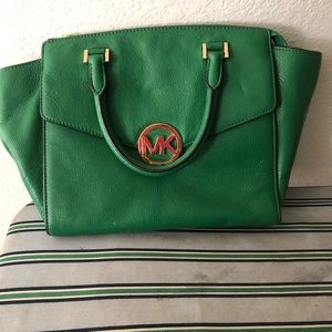 Green Michael Kors Purse